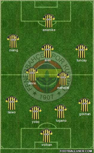 Fenerbahçe SK Formation 2011