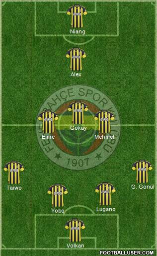 Fenerbahçe SK Formation 2011