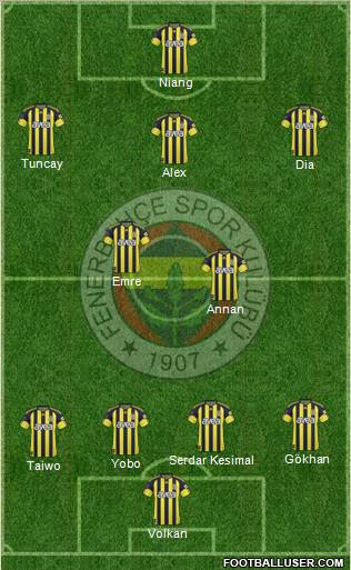 Fenerbahçe SK Formation 2011