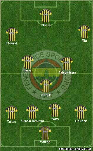Fenerbahçe SK Formation 2011