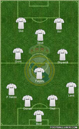 Real Madrid C.F. Formation 2011