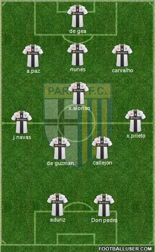 Parma football formation