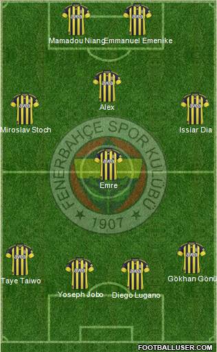 Fenerbahçe SK Formation 2011