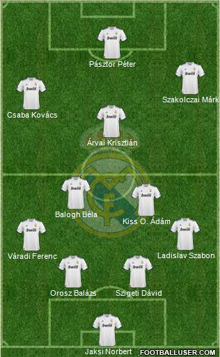 Real Madrid C.F. Formation 2011
