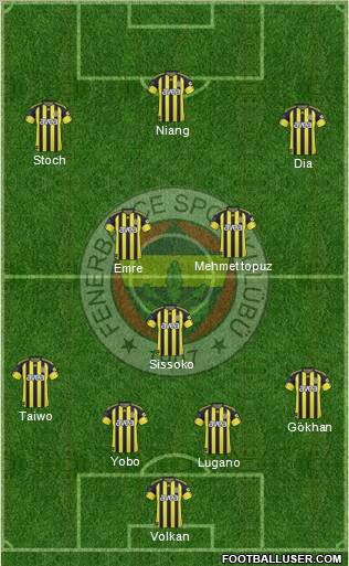 Fenerbahçe SK Formation 2011