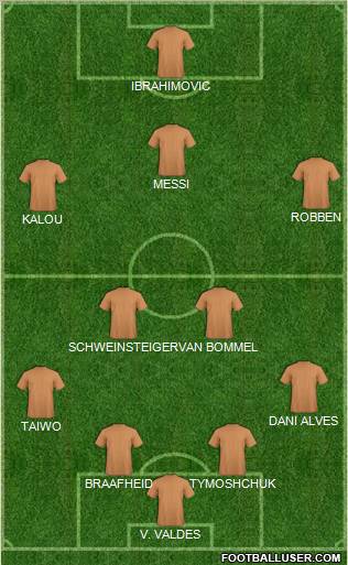 Pro Evolution Soccer Team Formation 2011