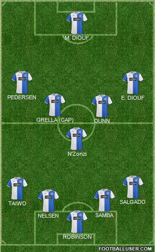 Blackburn Rovers Formation 2011