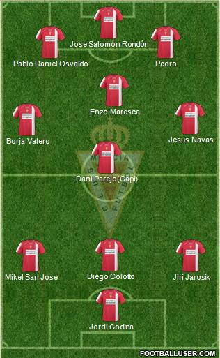 Real Murcia C.F., S.A.D. football formation