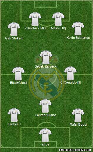 Real Madrid C.F. Formation 2011