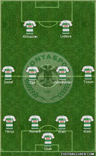 Konyaspor Formation 2011
