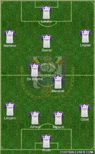 RSC Anderlecht Formation 2011