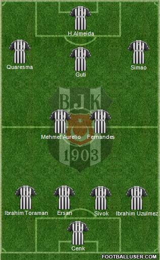 Besiktas JK Formation 2011