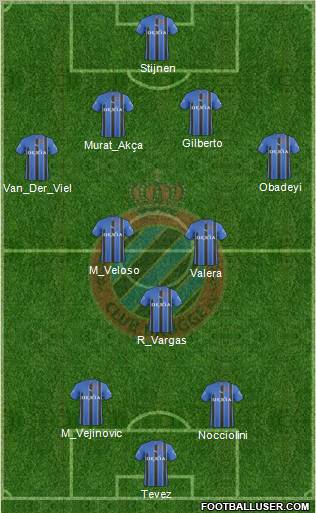 Club Brugge KV Formation 2011