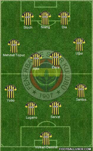 Fenerbahçe SK Formation 2011