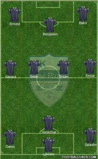 FK Novi Pazar Formation 2011
