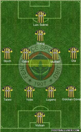 Fenerbahçe SK Formation 2011