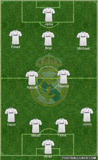 Real Madrid C.F. Formation 2011