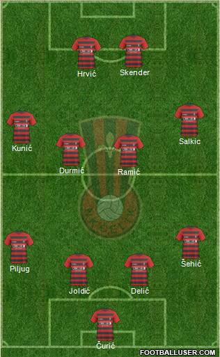 NK Celik Zenica Formation 2011
