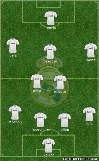 Real Madrid C.F. Formation 2011