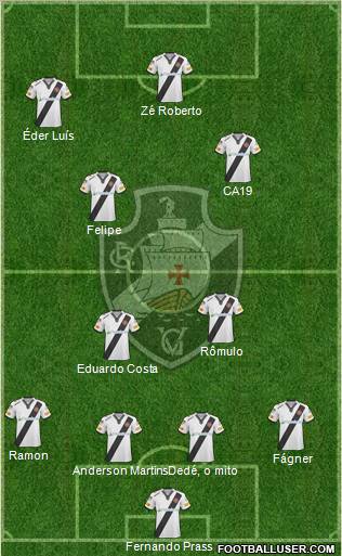 CR Vasco da Gama football formation