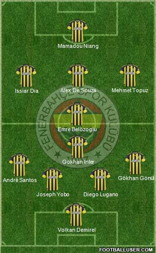 Fenerbahçe SK Formation 2011