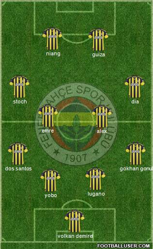 Fenerbahçe SK Formation 2011