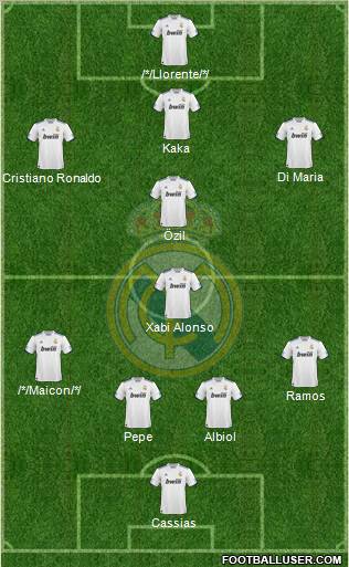 Real Madrid C.F. Formation 2011