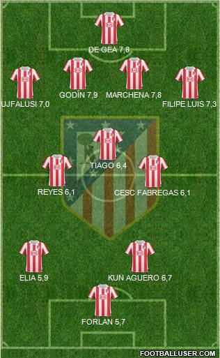 C. Atlético Madrid S.A.D. Formation 2011