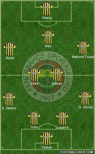Fenerbahçe SK Formation 2011