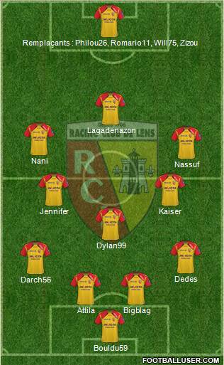 Racing Club de Lens Formation 2011