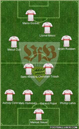 VfB Stuttgart Formation 2011