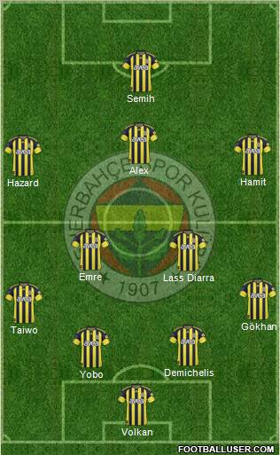 Fenerbahçe SK Formation 2011