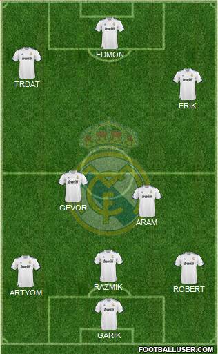 Real Madrid C.F. Formation 2011