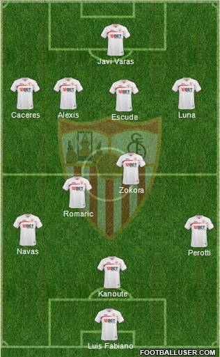 Sevilla F.C., S.A.D. Formation 2011
