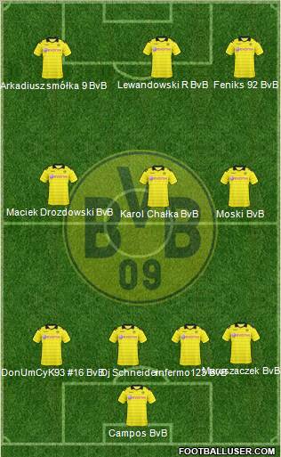 Borussia Dortmund Formation 2011