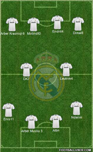 Real Madrid C.F. Formation 2011
