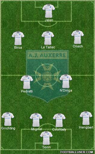 A.J. Auxerre Formation 2011