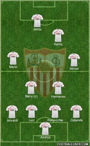 Sevilla F.C., S.A.D. Formation 2011