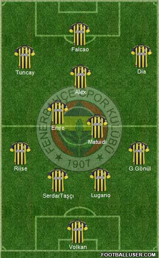 Fenerbahçe SK Formation 2011