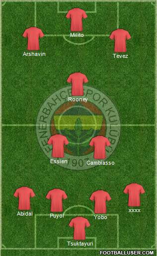 Fenerbahçe SK Formation 2011