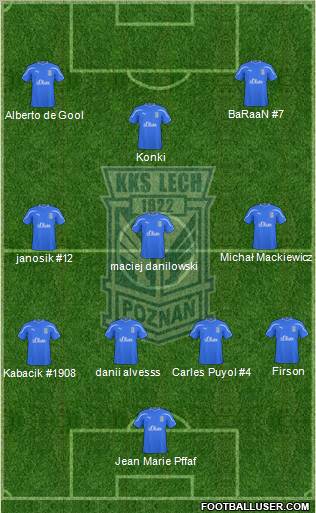 Lech Poznan Formation 2011