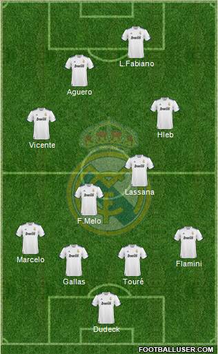 Real Madrid C.F. Formation 2011