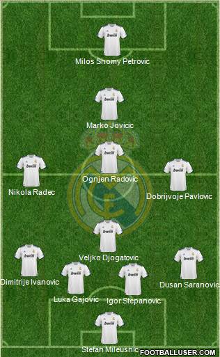 Real Madrid C.F. Formation 2011