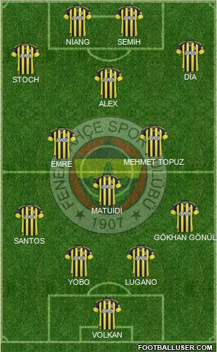 Fenerbahçe SK Formation 2011