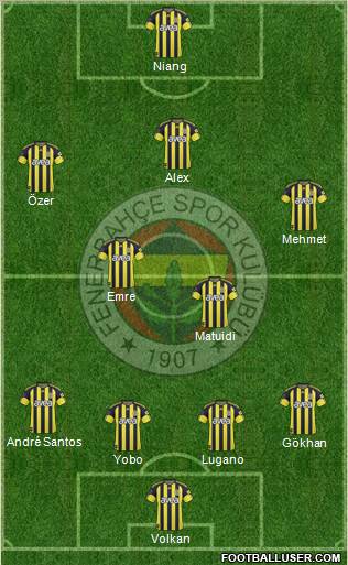 Fenerbahçe SK Formation 2011