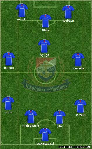 Yokohama F Marinos Formation 2011