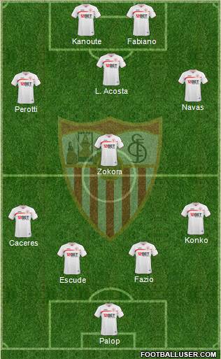 Sevilla F.C., S.A.D. Formation 2011