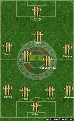 Fenerbahçe SK Formation 2011