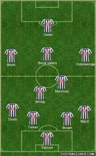 West Bromwich Albion Formation 2011