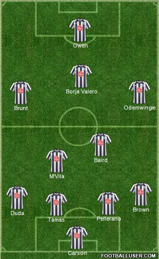 West Bromwich Albion Formation 2011